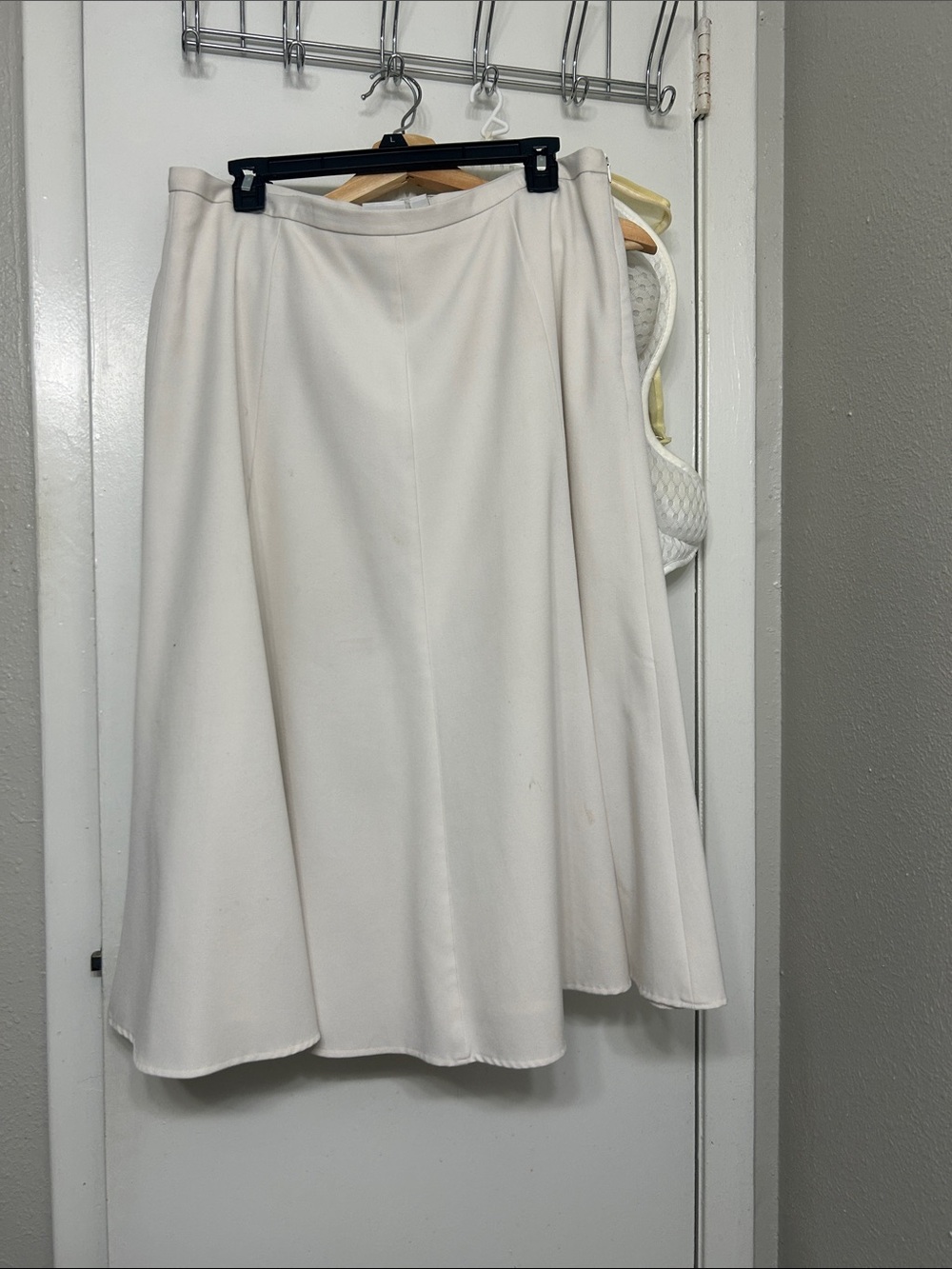 Kim Rogers Cream A-Line Skirt